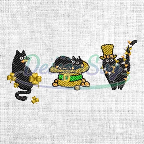 lucky-black-cat-for-patrick-embroidery-design