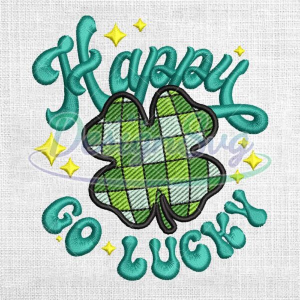happy-go-lucky-four-leaf-clover-embroidery-design