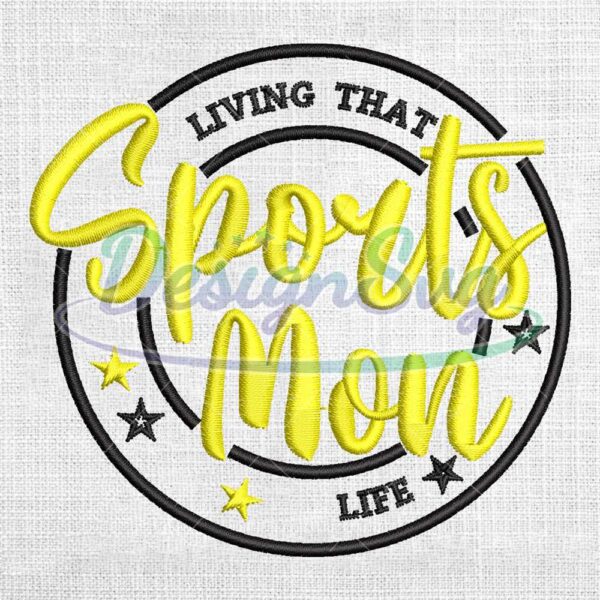 living-that-sports-mon-life-embroidery-design