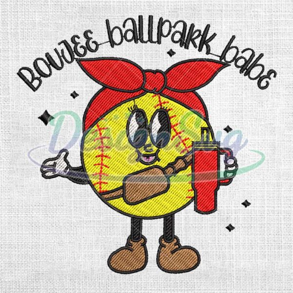 bowjee-ballpark-babe-embroidery-design