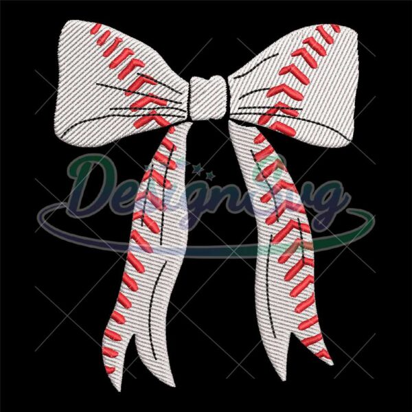 softball-bow-sports-embroidery-design