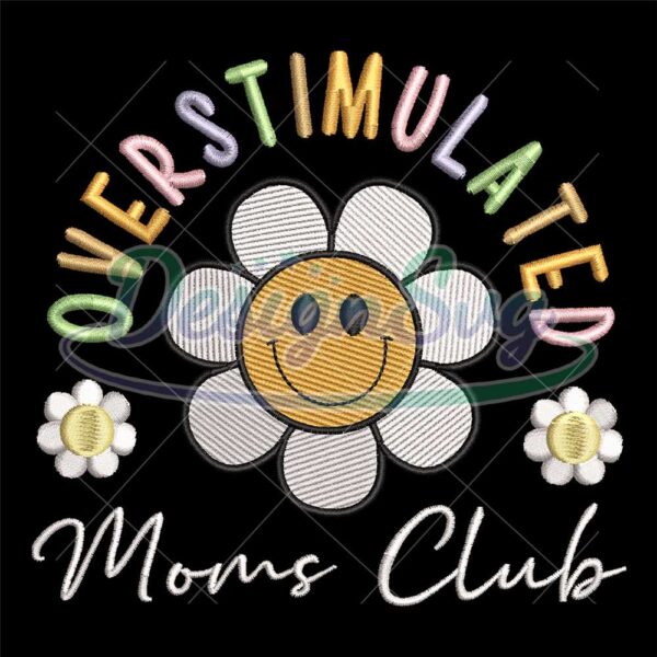 over-stimulated-moms-club-daisy-embroidery-design