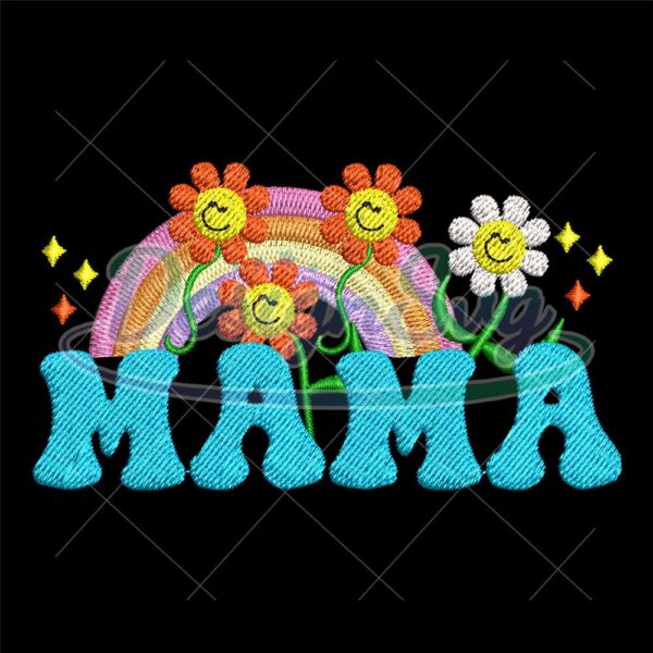 mama-flower-rainbow-embroidery-design