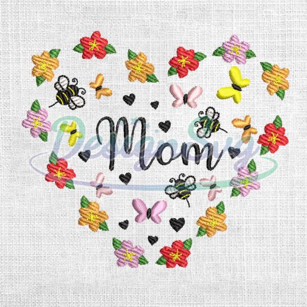mom-flowers-butterflies-bee-heart-embroidery-design