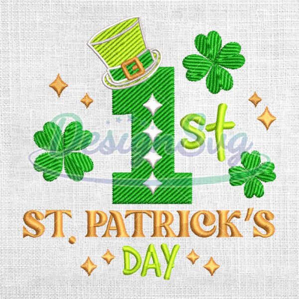 first-st-patricks-day-machine-embroidery-design