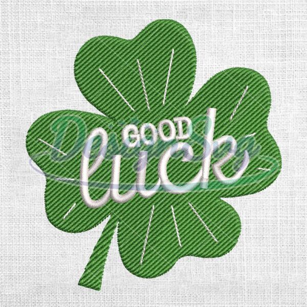 good-luck-four-clover-embroidery-design