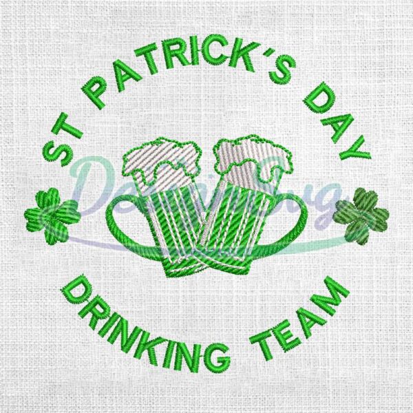 st-patricks-day-drinking-team-beer-embroidery-design