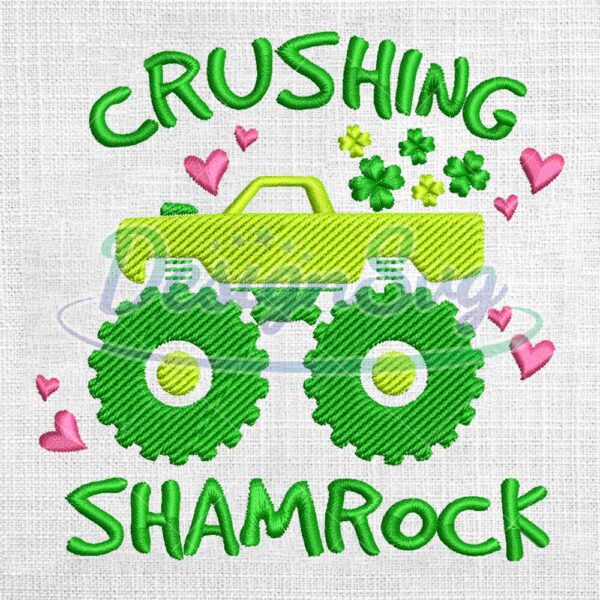 crushing-shamrock-green-car-embroidery-design