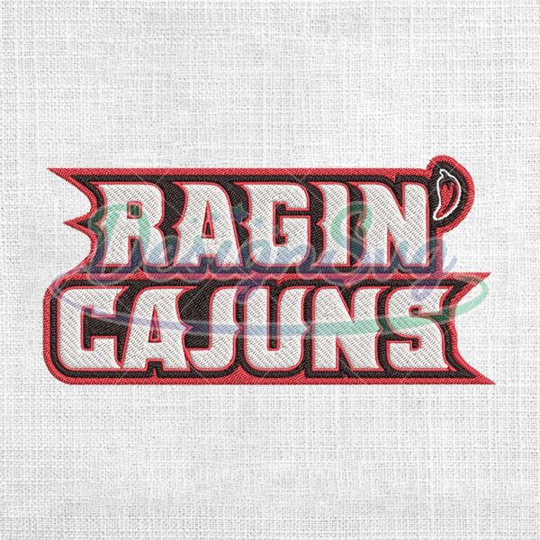 louisiana-ragin-cajuns-ncaa-football-logo-embroidery-design