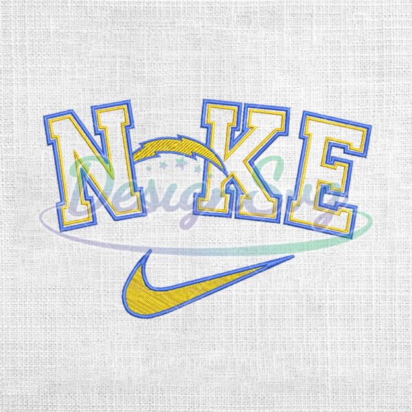 los-angeles-chargers-x-nike-swoosh-logo-embroidery-design