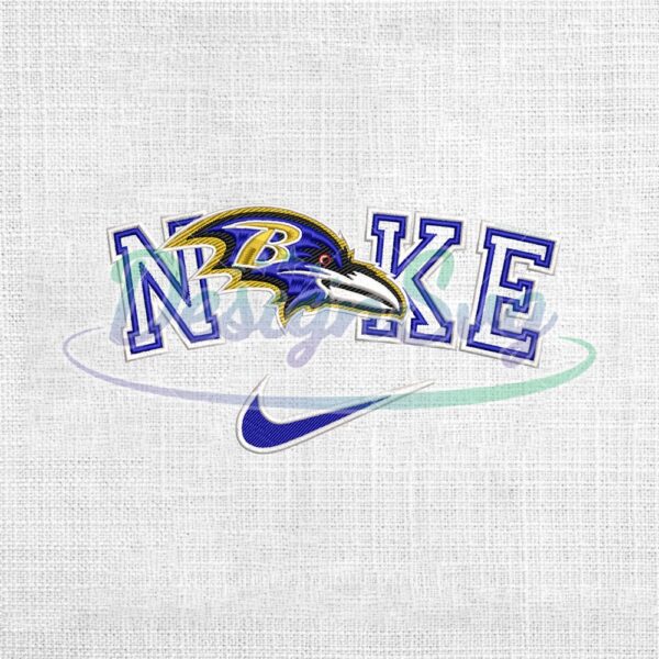 baltimore-ravens-x-nike-swoosh-logo-embroidery-design
