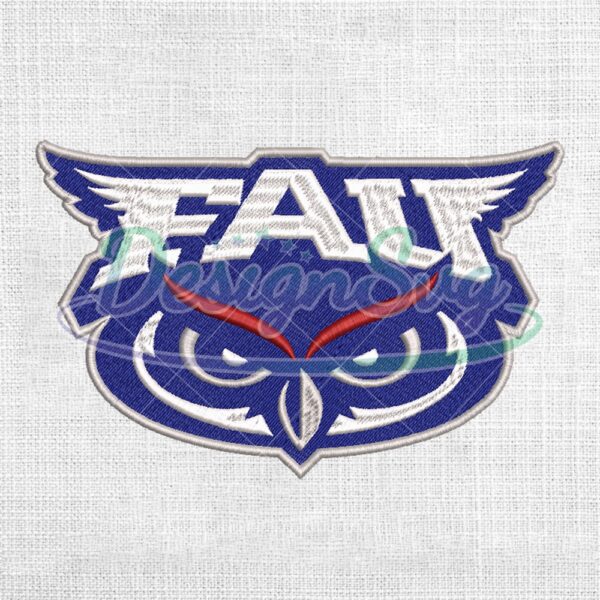 florida-atlantic-university-owls-ncaa-logo-embroidery-design
