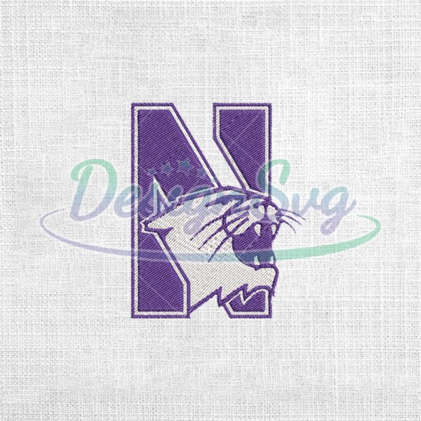 northwestern-wildcats-ncaa-logo-embroidery-design