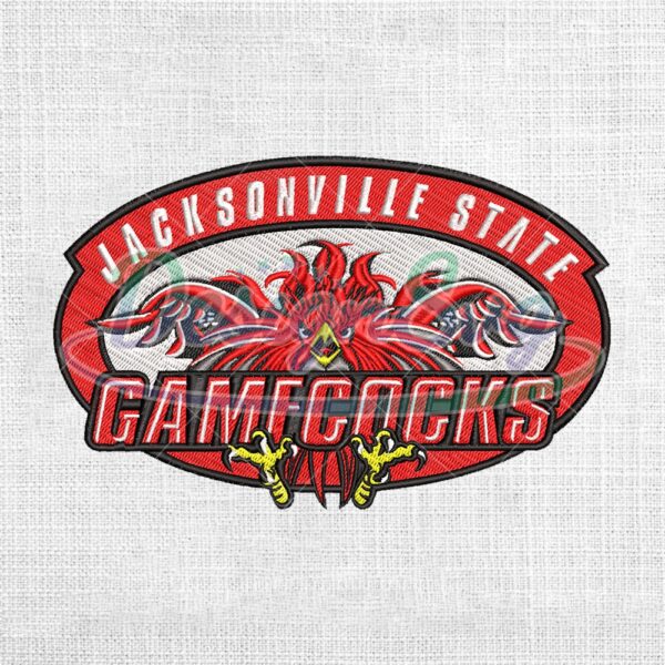 jacksonville-state-gamecocks-ncaa-football-logo-embroidery-design