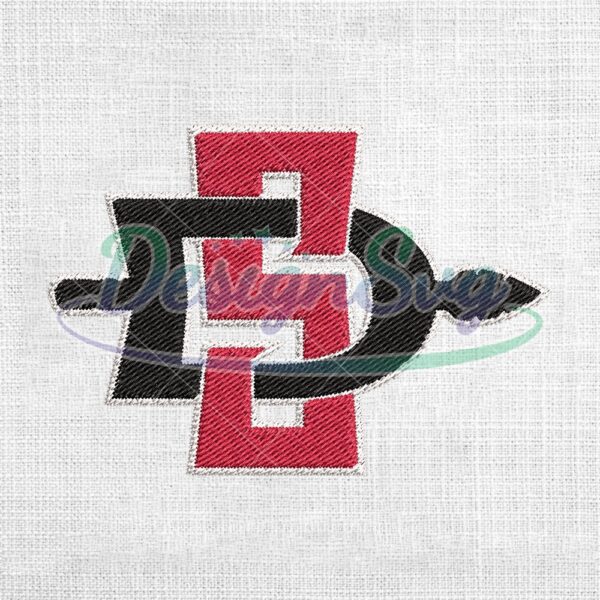 san-diego-state-aztecs-ncaa-football-logo-embroidery-design