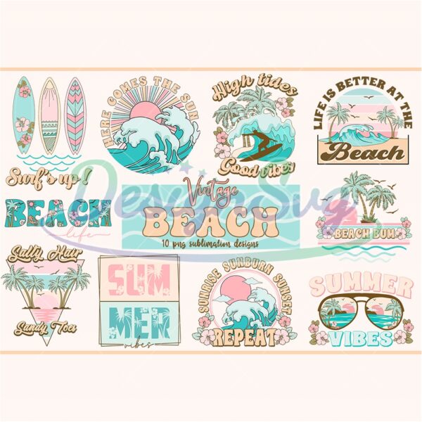 vintage-beach-summer-sublimation-bundle-png-retro-summer-png-summer-vacation-quotes-png