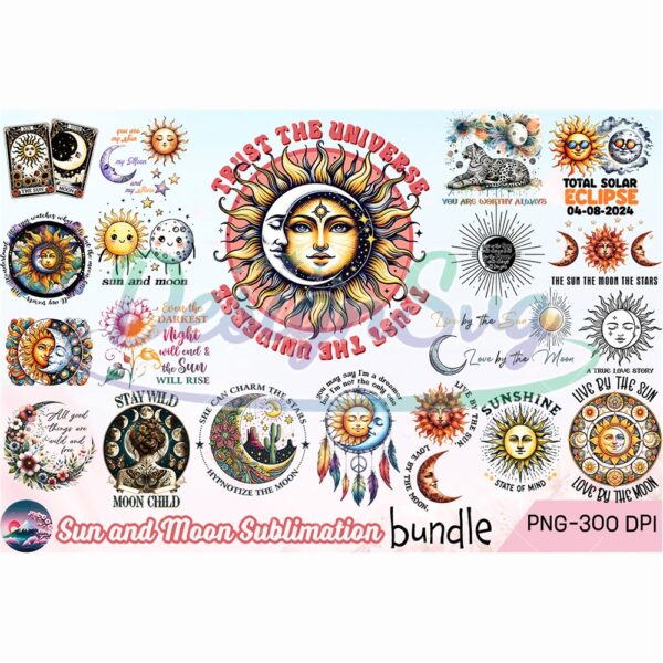 sun-and-moon-sublimation-bundle-png-trust-the-universe-png-total-solar-eclipse-png