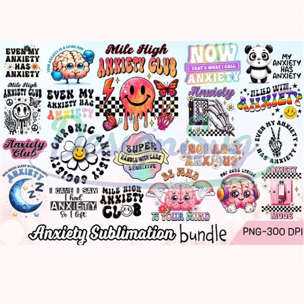 anxiety-sublimation-bundle-png-retro-groovy-anxiety-day-png-anxiety-club-png