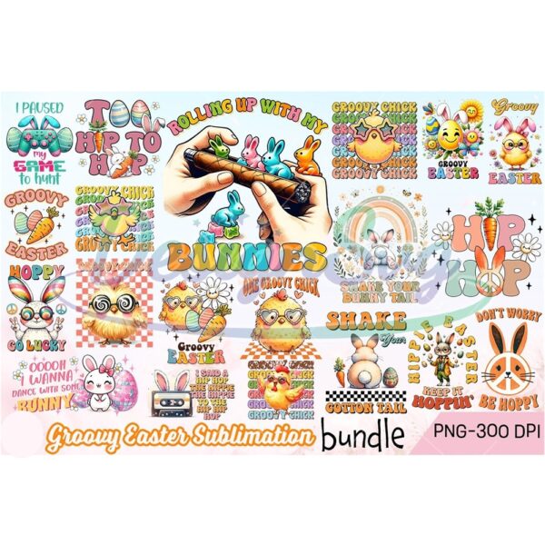 groovy-easter-sublimation-bundle-png-hip-hop-easter-day-clipart-retro-easter-bunnies-png