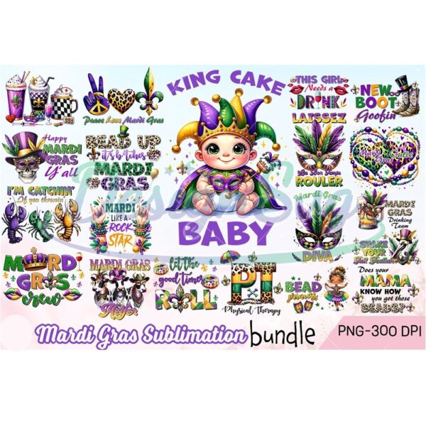mardi-grass-sublimation-bundle-png-mardi-gras-carnival-quotes-png-king-cake-baby-png