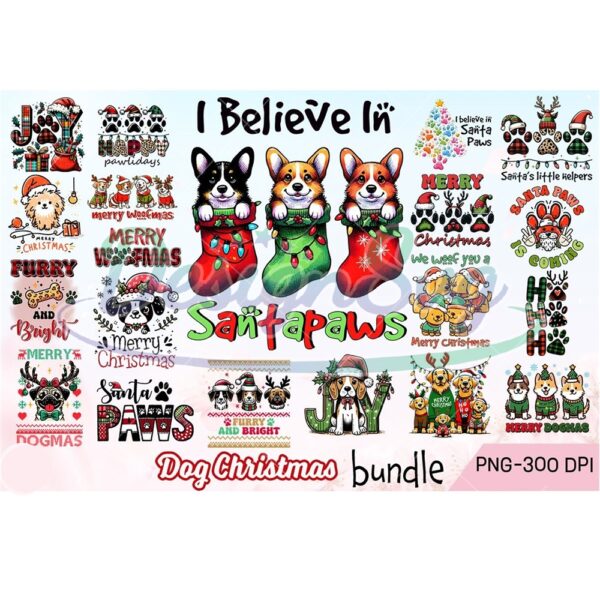 dog-christmas-bundle-png-i-believe-in-santa-paws-quotes-png-christmas-animal-clipart-sublimation