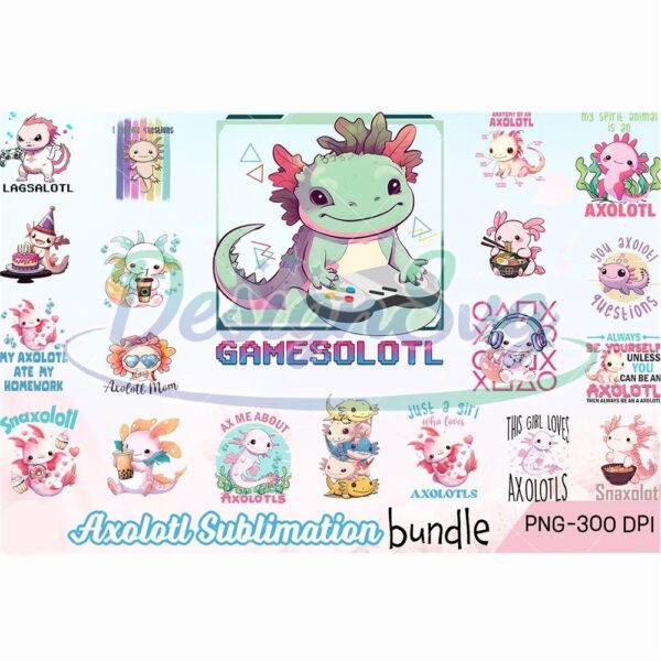 axolotl-sublimation-bundle-png-cute-animal-axolotl-clipart-png-gamesolotl-png