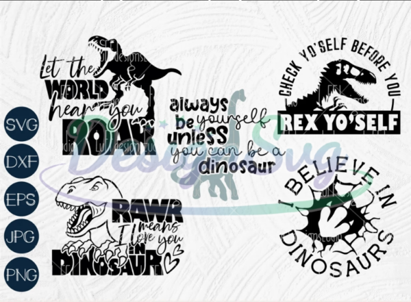 I Believe In Dinosaur SVG Bundle