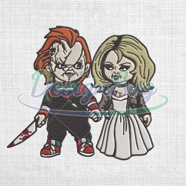 chucky-and-tiffany-embroidery-design-file