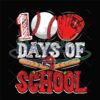 100 Days Of School Baseball Svg