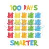 100 Days Smarter Happy Day Of School Svg