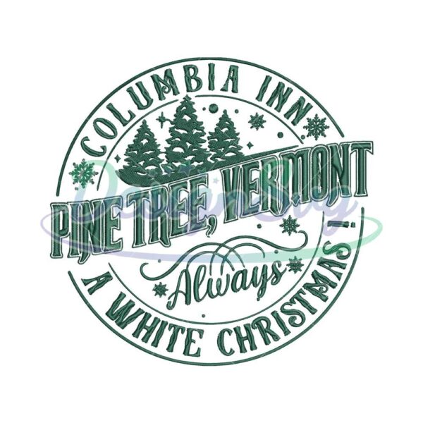 columbia-inn-pine-tree-vermont-embroidery-png