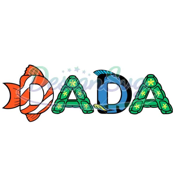 Finding Nemo Dada SVG Ocean Dad Design