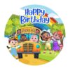 Happy Birthday Cocomelon School Bus PNG