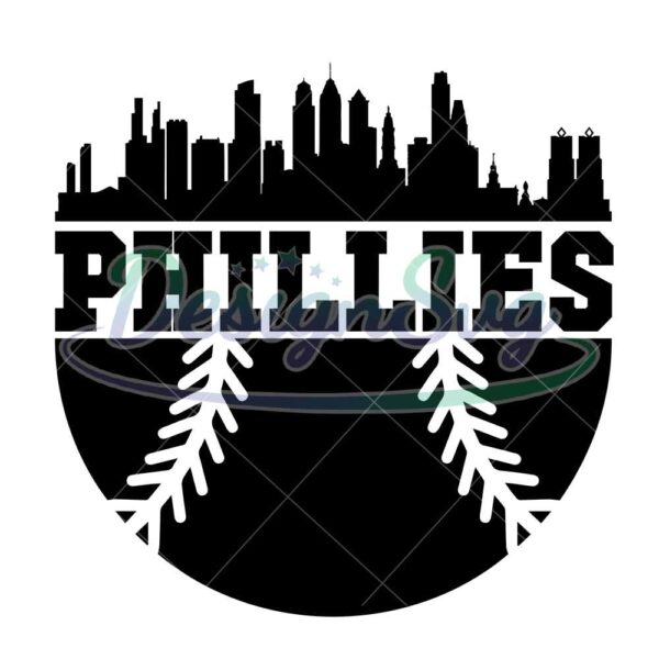 baseball-phillies-skyline-svg