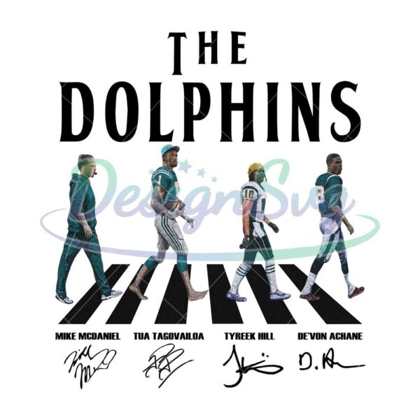 dolphins-walking-abbey-road-signatures-png-mike-mcdaniel-tua-tagovailoa-tyreek-hill-nfl-svg-super-bowl-svg-nfl-tea