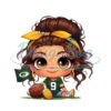 cartoon-girl-football-fan-packers-brown-hair-brown-eyes-png-sublimation-digital-design-download-dtf-print