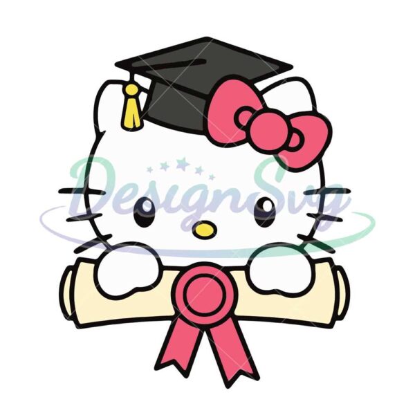 graduate-hello-kitty-svg-senior-svg-school-svg-kawaii-svg