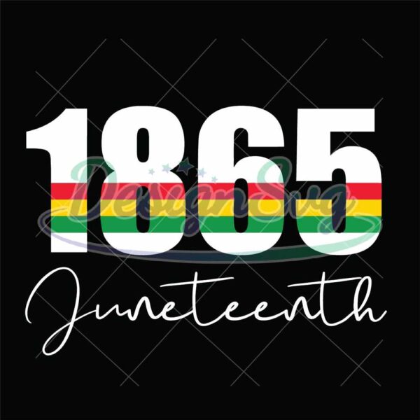 Celebrate Juneteenth 1865 Black Svg