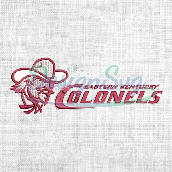 eastern-kentucky-colonels-ncaa-embroidery-design