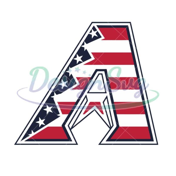 Arizona Diamondbacks USA Flag Logo Svg
