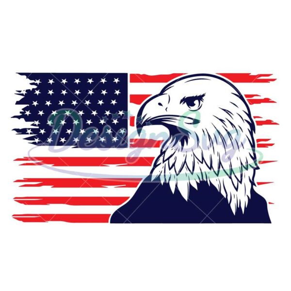 America Bald Eagle Svg File For Cricut