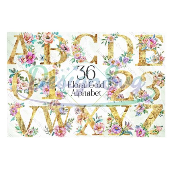 floral-gold-alphabet-sublimation-bundle-pink-peonies-flower-alphabet-png