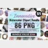 innovative-big-watercolor-clipart-bundle