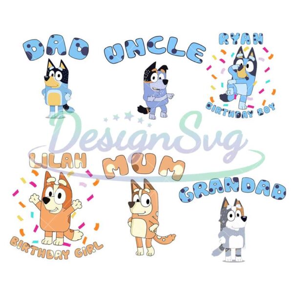personalized-bluey-family-matching-png