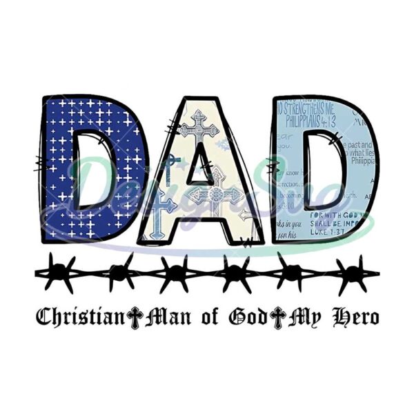 Dad Christian Man Of God My Hero Png