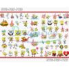 mega-cartoon-layered-bundle-spongebob-cut-files-spongebob-pngsvgpdf