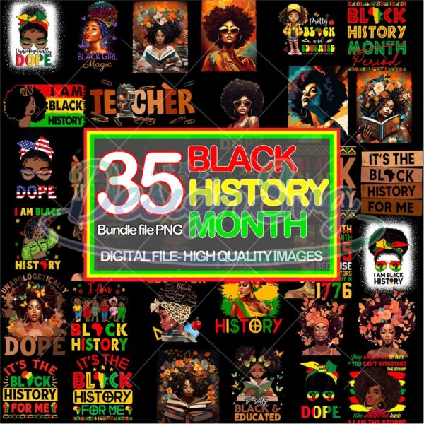 black-history-month-png-huge-bundle