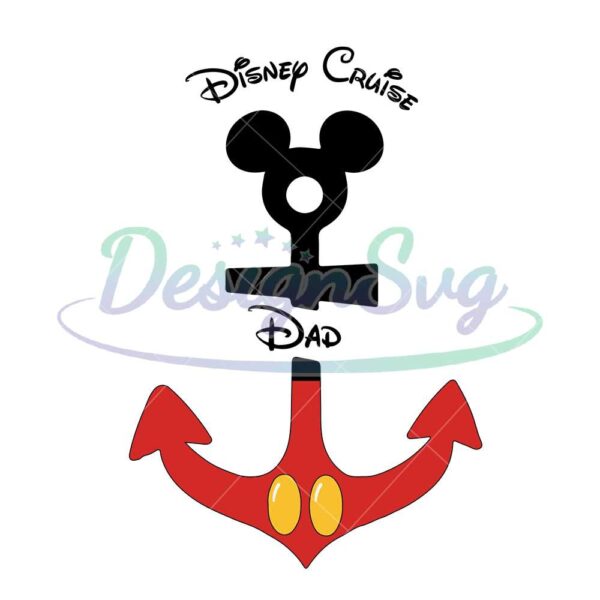 Disney Cruise Dad SVG Mickey Cruising Design