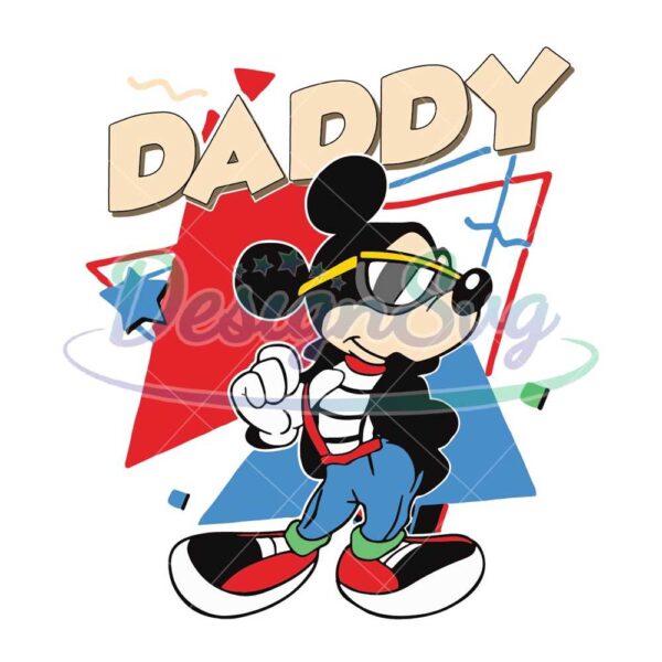 Cool Mickey Mouse Daddy SVG