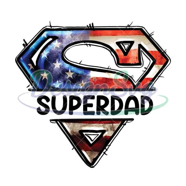 American Super Dad Png Gift For Cool Father
